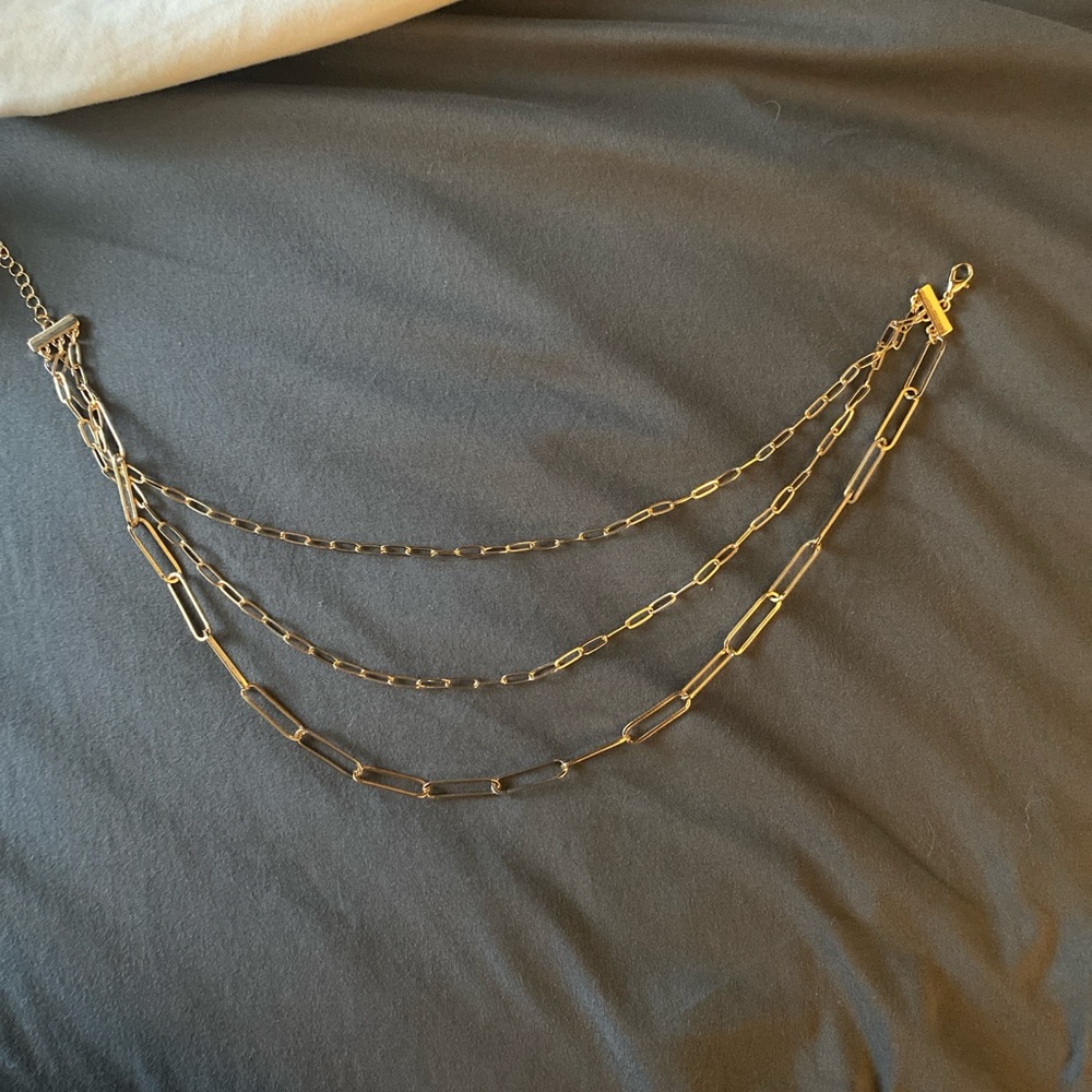 Gold Chain Layered Necklace